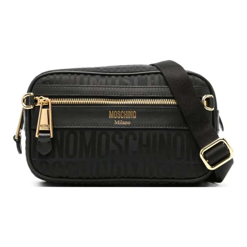 MOSCHINO Logo-jacquard Canvas Belt Bag-0