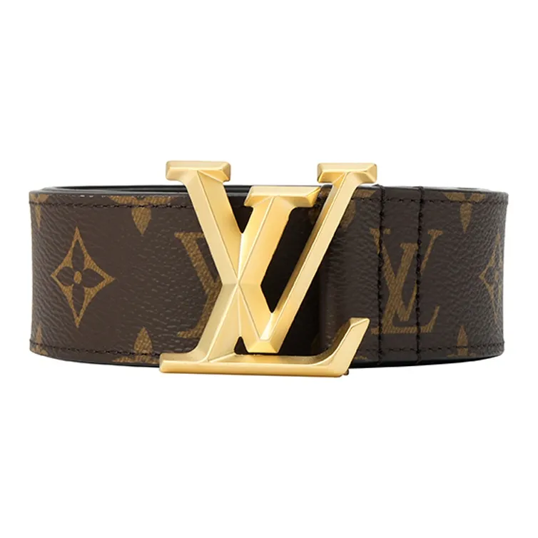 LOUIS VUITTON Logo Letter Embossed Smooth Buckle Cow Leather LOUIS VUITTON Logo Letter Embossed Smooth Buckle Cow Leather