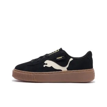 PUMA Suede Platform Cutout 'Black White Brown' Women's
