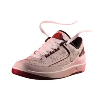 Jordan Air Jordan 2 Low 'Year Of The Dragon' Anti Slip Wear Resistant Low Top Vintage Basketball Shoes Unisex White
