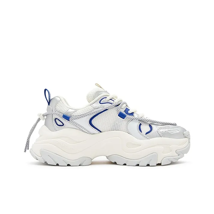 Champion Thousand Layer Y2K Shoes Low Top Chunky Sneakers Men's Silver-1
