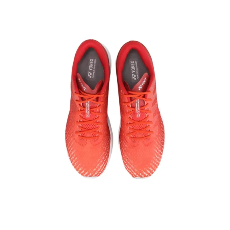 YONEX Abrasion Resistant Breathable Low Top Running Shoes Men's Red-2