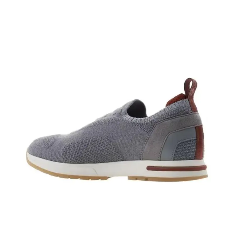 Loro Piana Low Top Casual Shoes Women's Gray-2