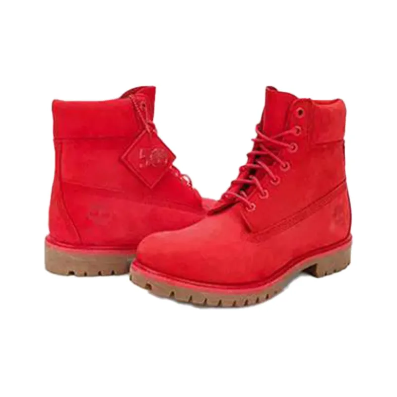 Timberland 50th Anniversary Edition Premium 6 Inch Waterproof Boot 'Medium Red Nubuck'-3