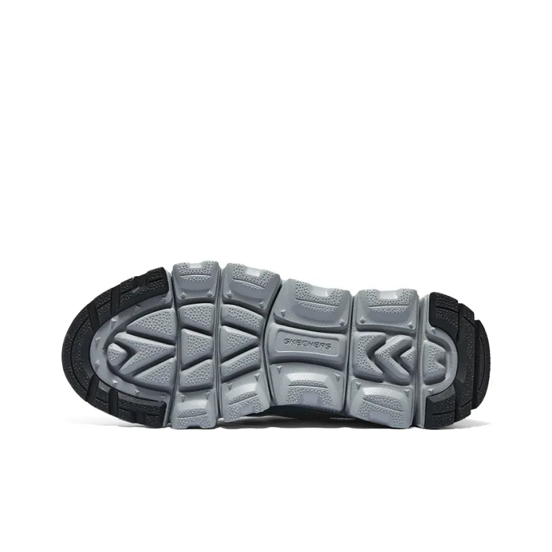 Skechers Hands Free Slip Ins Cushioning Wear Resistant Low Top Outdoor Shoes Men's Gray Blue-4