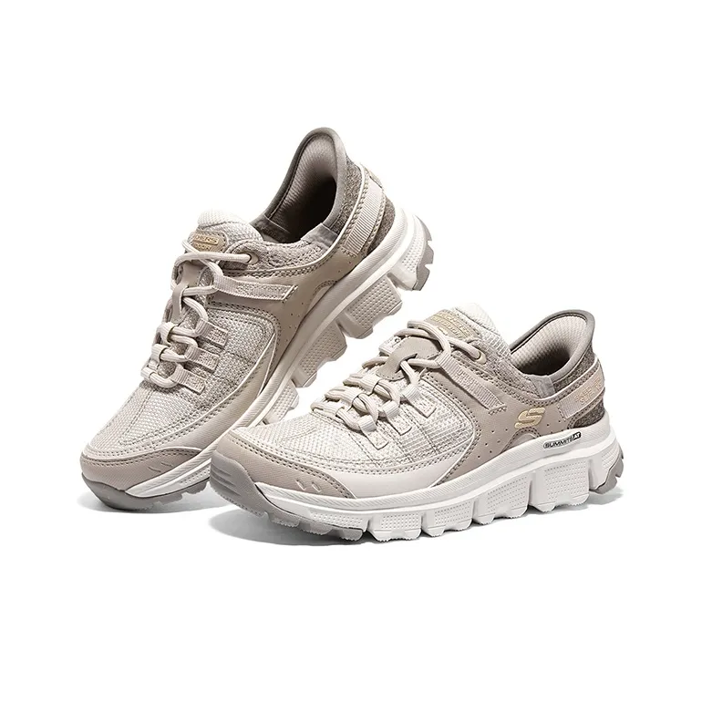 Skechers Summits AT Cushioned Wear-Resistant Supportive Lightweight Low-Top Casual Running Shoes Women's White-3
