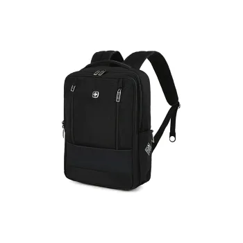 SUISSEWIN Polyester Youth Versatile Waterproof Travel Bag Regular Unisex Black/Gray