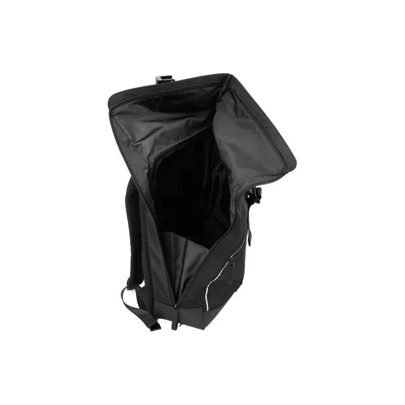 FAIRWHALE Fabric Backpack Tubas Men's Black With Reflective Strip-3