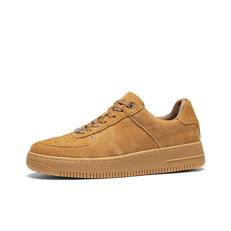 12345 Low Top Skateboard Shoes Men's Yellow-0