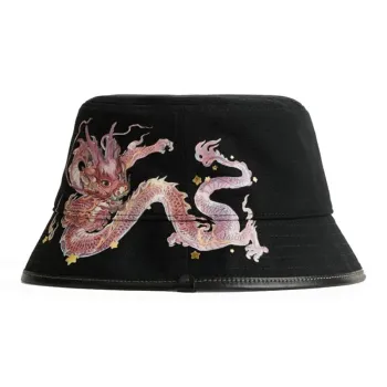 COACH 100% Cotton Bucket Hats Unisex Black