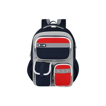 YOME Polyester Backpack Large Size Unisex Blue/Pink