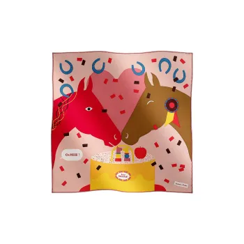HERMES Silk Scarves Women's Multicolor