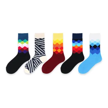 Flowers In Water Mid-Calf Socks Men's 5 Pack
