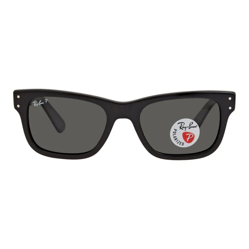 RayBan Acetate Irregular Shape Sunglasses Men's Black-1