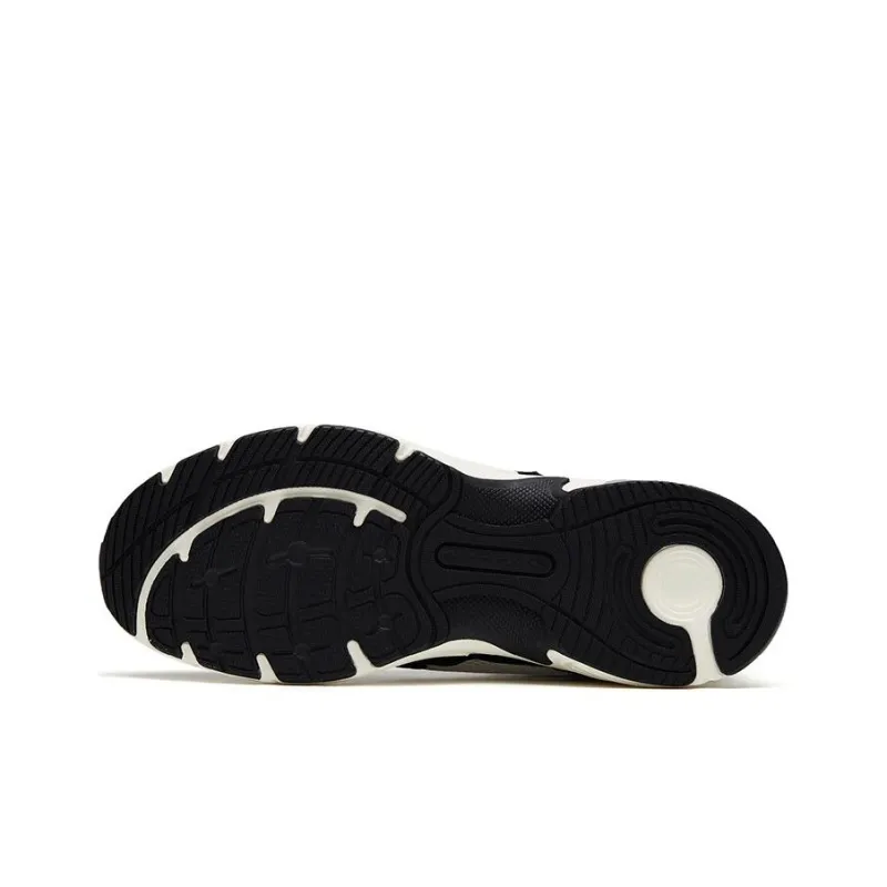 Anta Cushioning Anti Slip And Wear Resistant Low Top Running Shoes Men's White Black-4