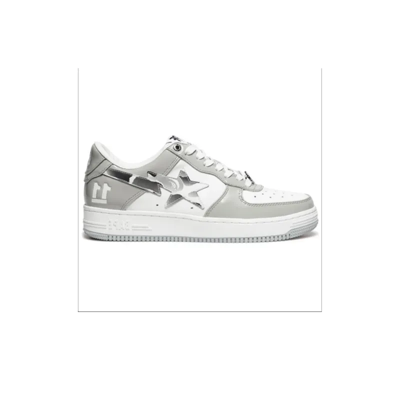 A BATHING APE STA Grey And White-1