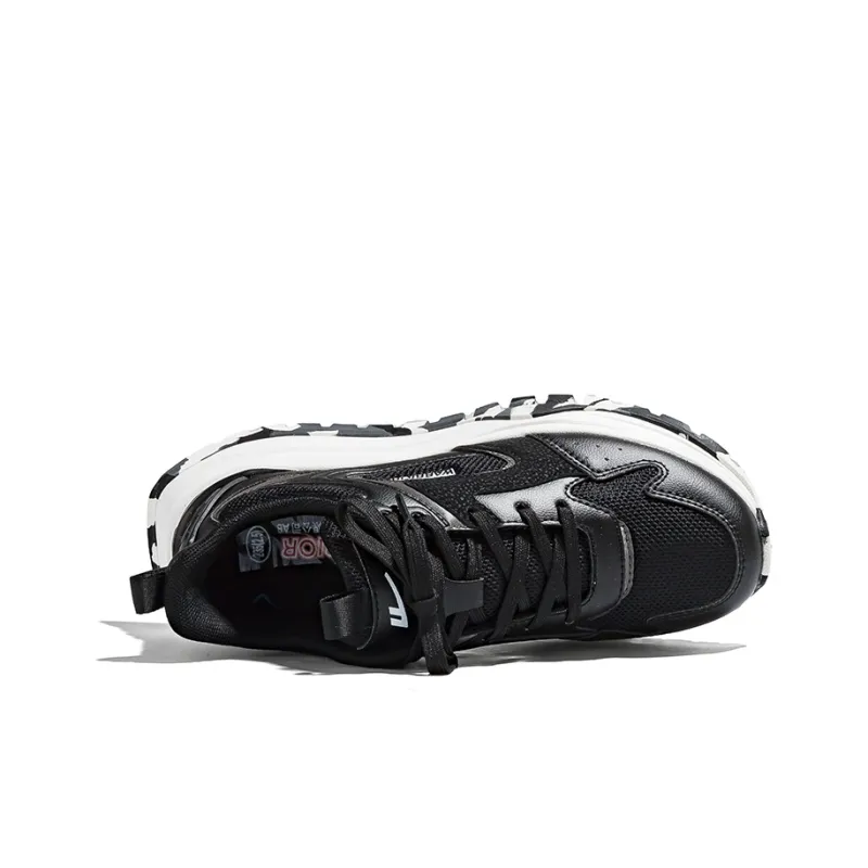Warrior Abrasion Resistant Low Top Running Shoes Unisex Black-2