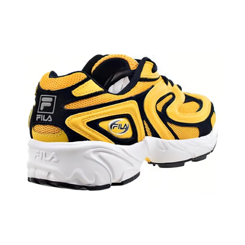 FILA Cushioned Slip Resistant Low Top Running Shoes Men's Yellow-3