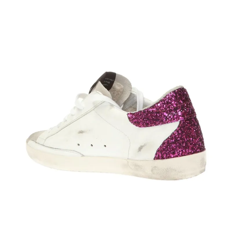 Golden Goose Low Top Skateboard Shoes Women's White-2
