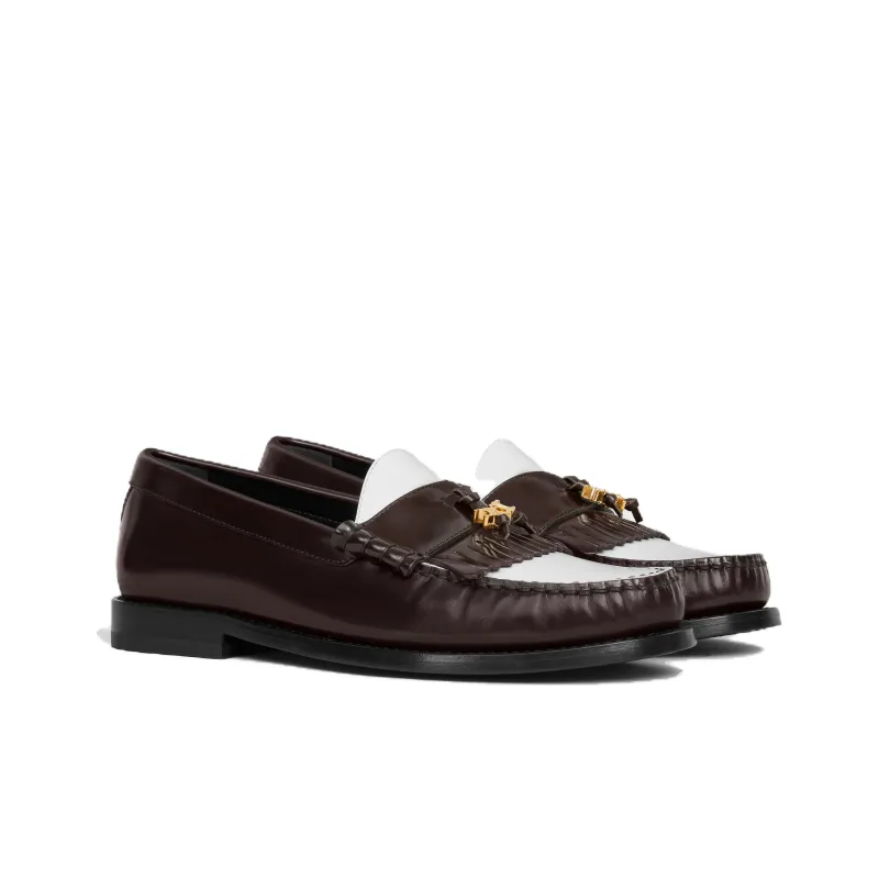 CELINE Triomphe Loafers 2cm Women's Brown-2