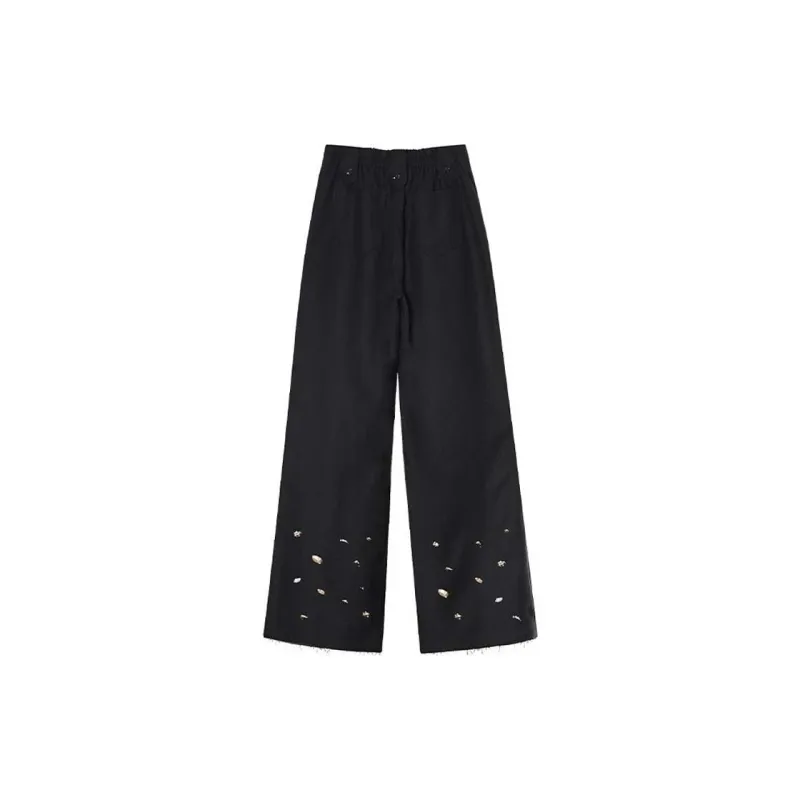 VALLEYOUTH Casual Pants Unisex Midnight Black-3