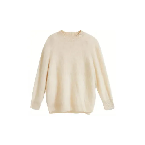 Yiner Cashmere Sweaters Women's Goose Yellow