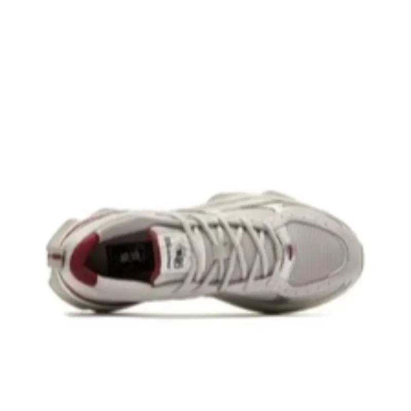 QIAODAN Era Slip Resistant Low Top Chunky Sneakers Women's Gray Red-3