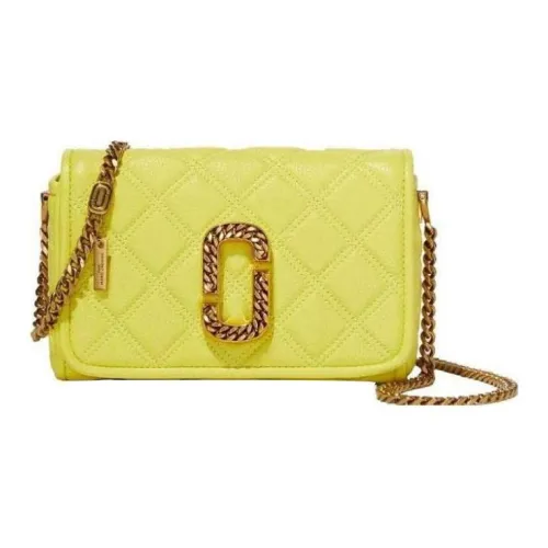 MARC leatherS Calfskin Shoulder day Bag Crossbody day Bag Women's Yellow