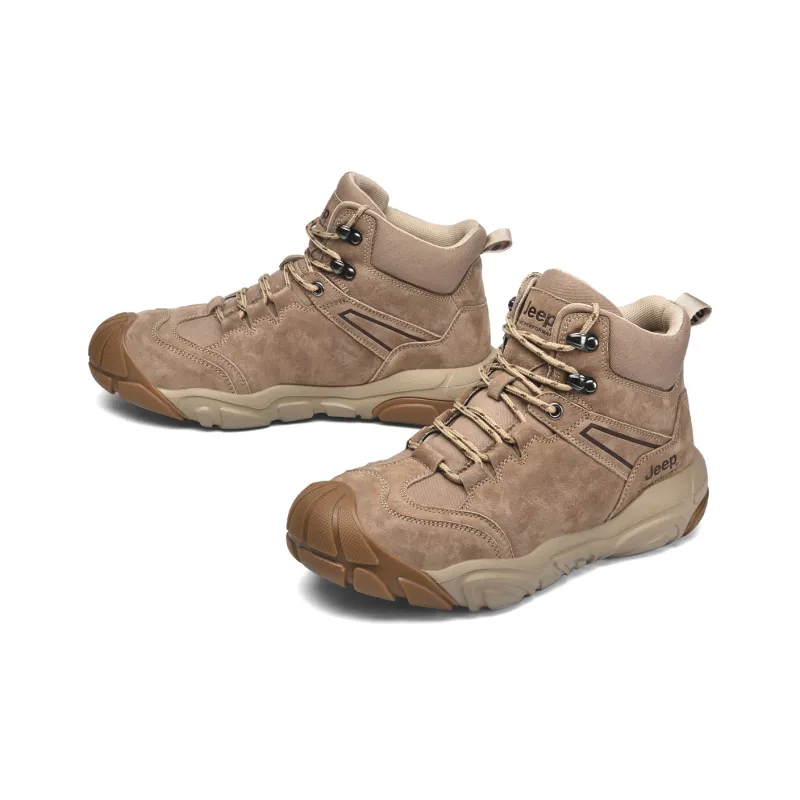 Jeep Non slip Wear resistant Shock Absorption Mid Top Outdoor Shoes Men's Sand-2