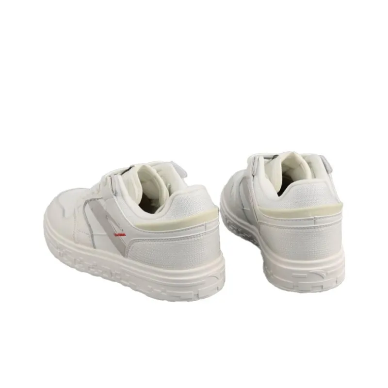 Anta Slip Resistant Cushioning Low Top Skateboard Shoes Men's White-3