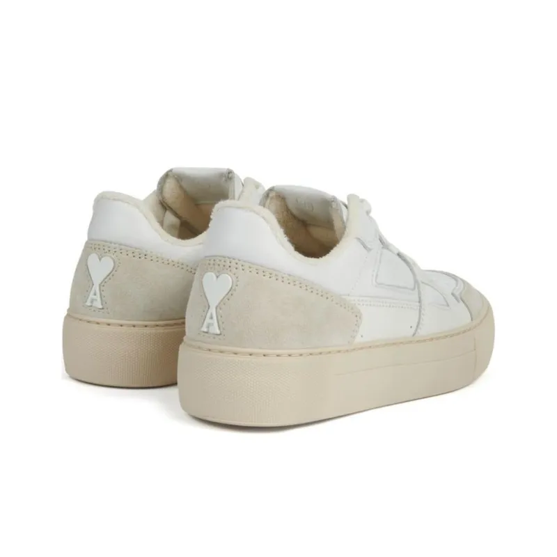 AMIPARIS Low Top Skateboard Shoes Unisex Gray White-4