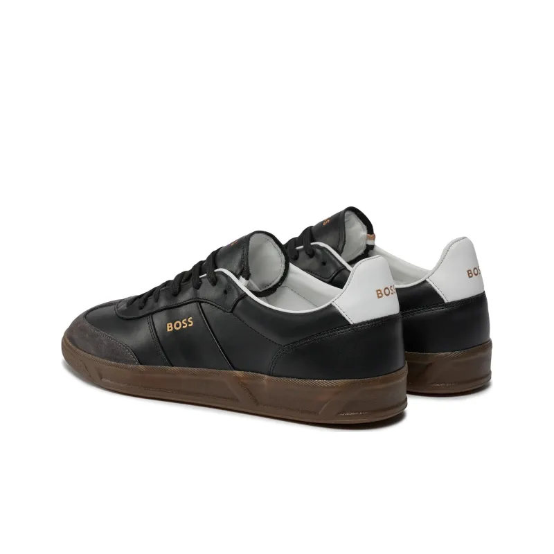HUGO BOSS Low Top Skateboard Shoes Men's Black-2