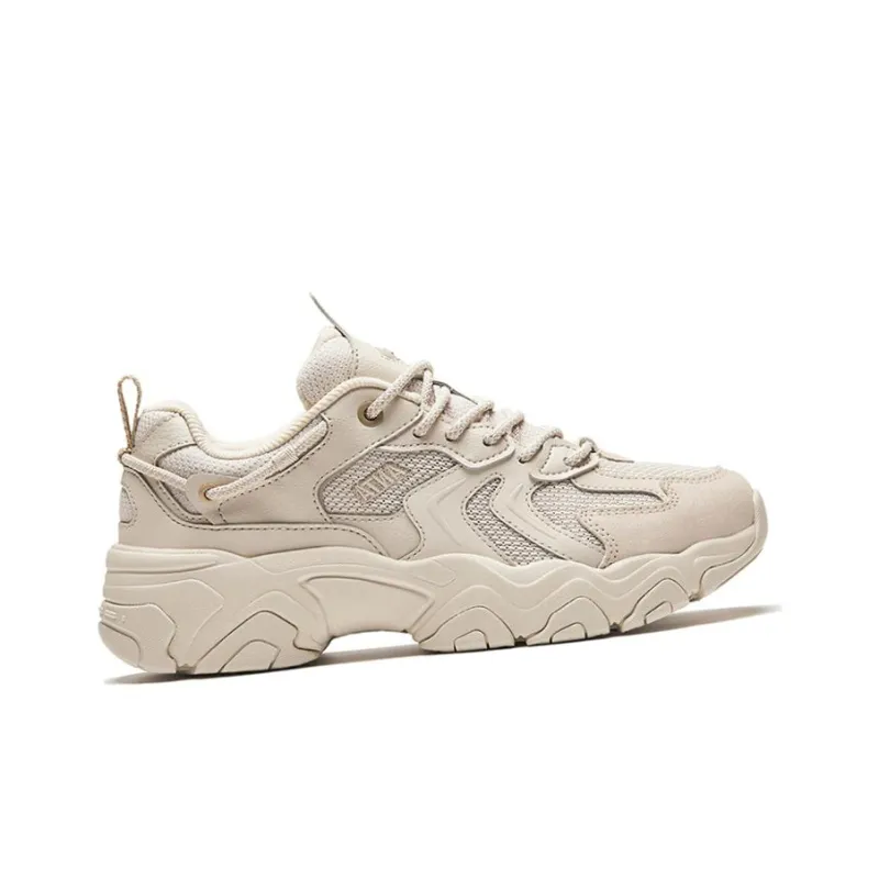 Anta Wear Resistant Low Top Casual Shoes Women's White Limestone-1