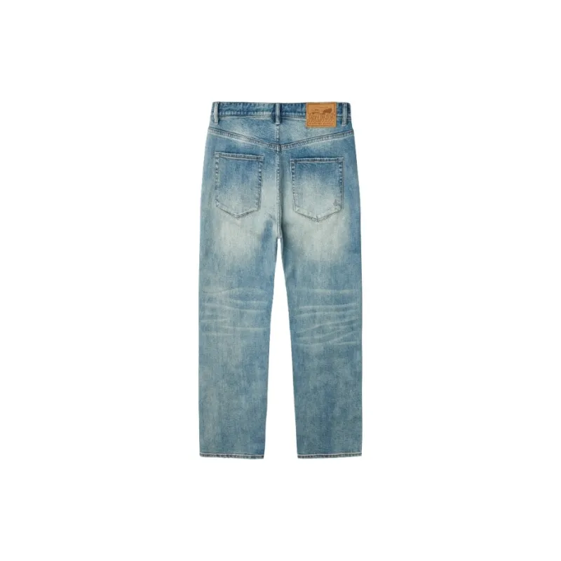 TEKABLU Jeans Men's Washed Blue-1