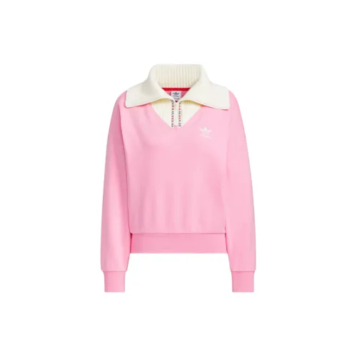 Adidas Originals Trefoil Sweatshirts Women's Blessing Pink