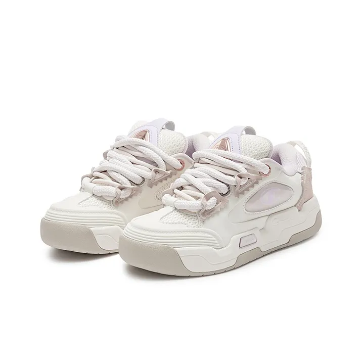 Champion Valve V324 Low Top Skateboard Shoes Women's Pink-2