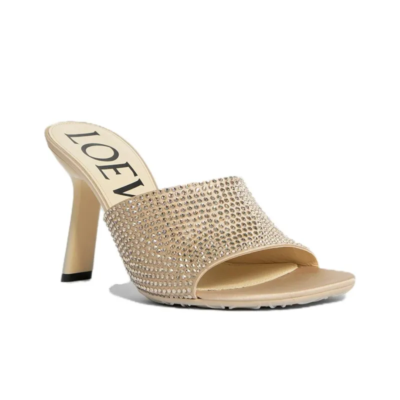 LOEWE Slide Slippers 9.5cm Women's Beige-2