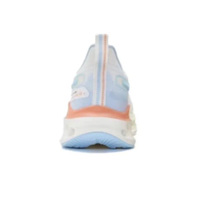 XTEP Shock Absorption Spinning 10.0 Cushioned Wear Resistant Breathable Low Top Running Shoes Men's White Blue-4