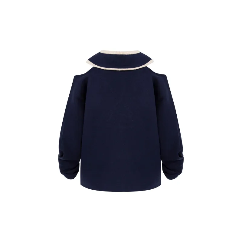 Maison Mai Sweater Women's Navy Blue-1