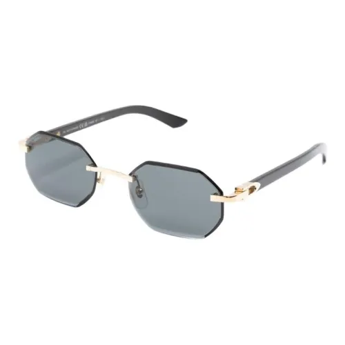 Cartier Geometric Rimless Sunglasses
