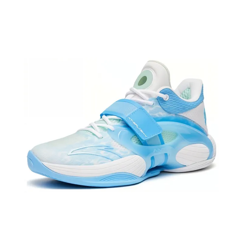 ANTA KT SPLASH V Basketball Shoes Men Low Top Blue/White-2