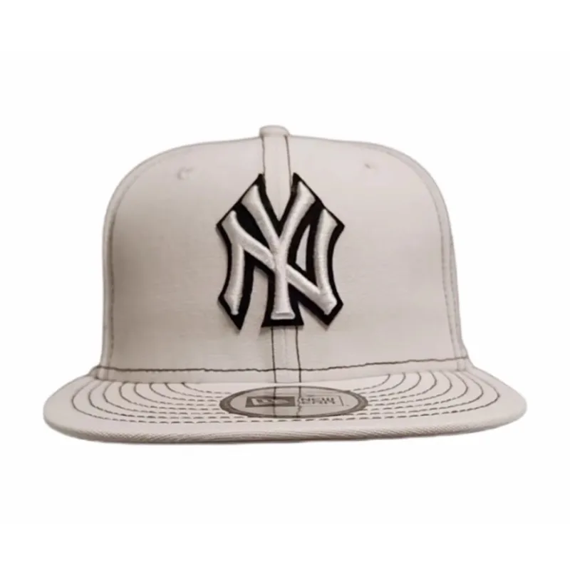 New Era Cotton Baseball Caps Unisex Beige-0