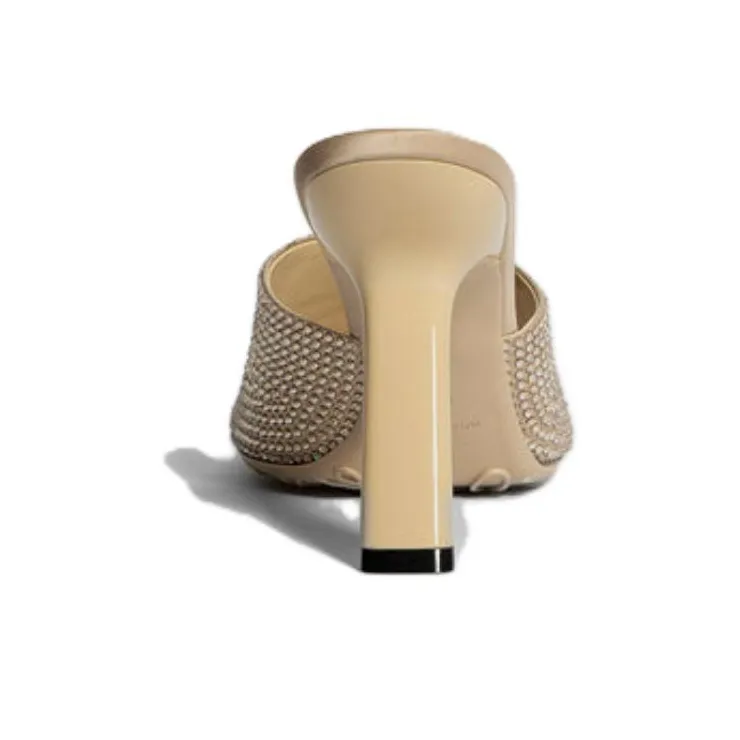 LOEWE Slide Slippers 9.5cm Women's Beige-4