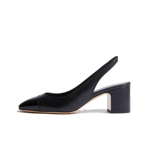 SCAROSSO 65mm Leather Slingback Pumps