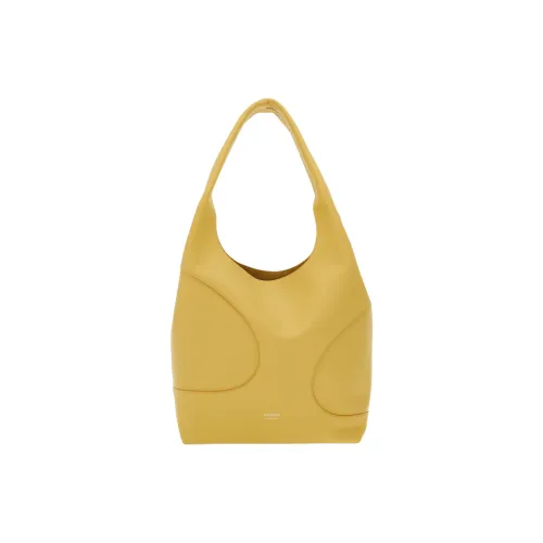 FERRAGAMO Calfskin Suede Hobo Bag Hobo Bag Handbag Shoulder Bag Women's Yellow