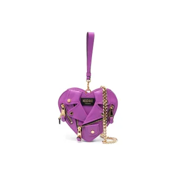 MOSCHINO Calfskin Handbag Shoulder Bag Crossbody Bag Women's Orchid Purple