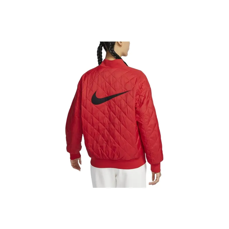 Nike Sportswear Baseball Jacket Women's Red-3