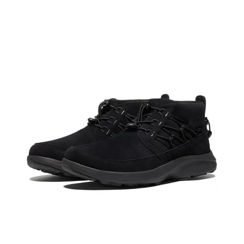 KEEN Uneek Chukka Cushioning Wear Resistant Mid Top Outdoor Shoes Men's Black-2