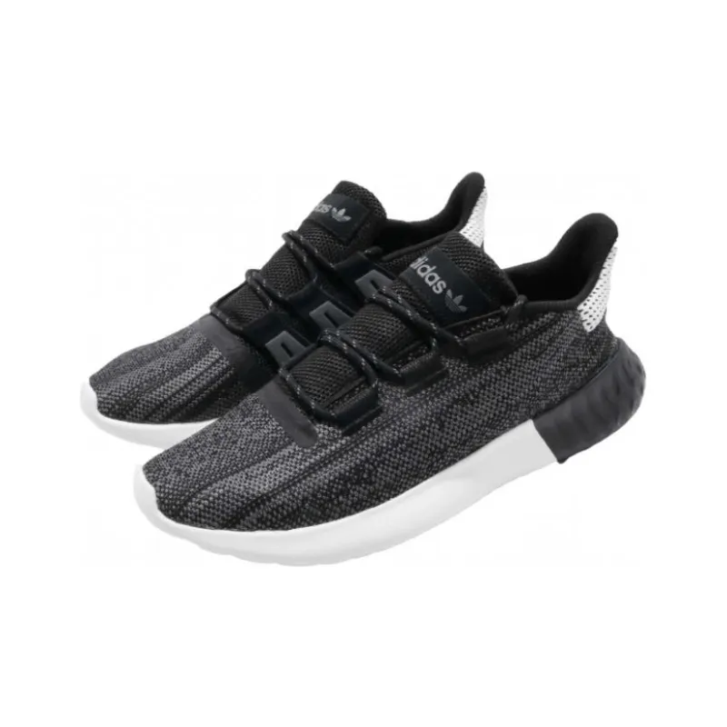 Adidas Originals Tubular Cushioning, Wear Resistant Low Top Casual Shoes Men's Black White-2