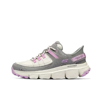 Skechers Summits AT Cushioned Wear Resistant Breathable Supportive Lightweight Low Top Running Shoes Women's Gray White